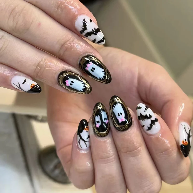 Kreatives Halloween-Themen-Nagelkunst-Set