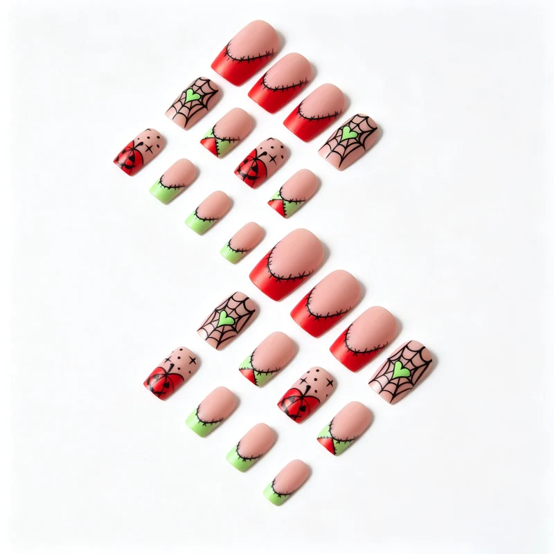 Kreatives Halloween Nagelkunst Design Kit