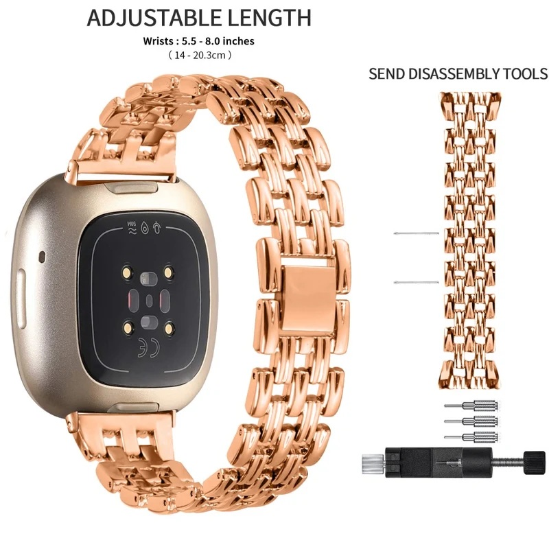 Fitbit Sense 2 / Fitbit Versa 4 Metall Universell Armband