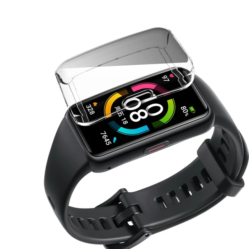 Unglaublich Stylisch Honor Band 6 Silikon / TPU Hülle