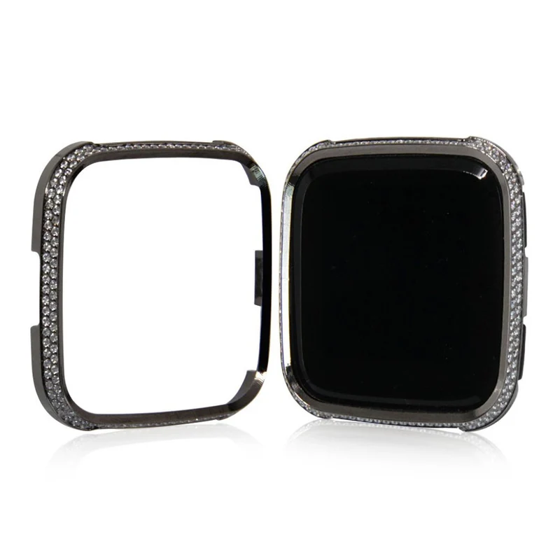 Unglaublich Schön Fitbit Versa 1 Metall und Strass Hülle