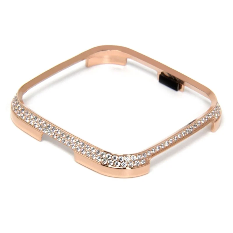 Unglaublich Schön Fitbit Versa 1 Metall und Strass Hülle