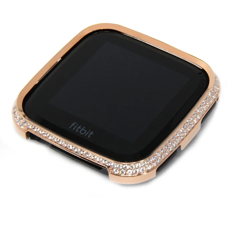 Unglaublich Schön Fitbit Versa 1 Metall und Strass Hülle