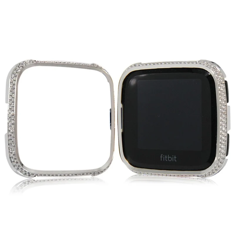 Unglaublich Schön Fitbit Versa 1 Metall und Strass Hülle