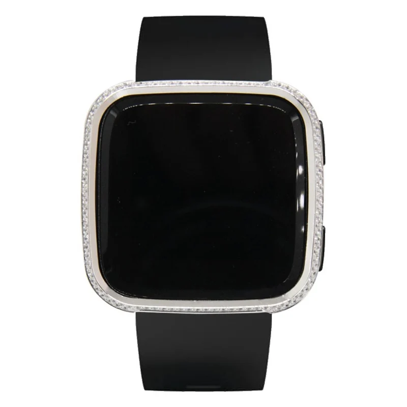 Unglaublich Schön Fitbit Versa 1 Metall und Strass Hülle