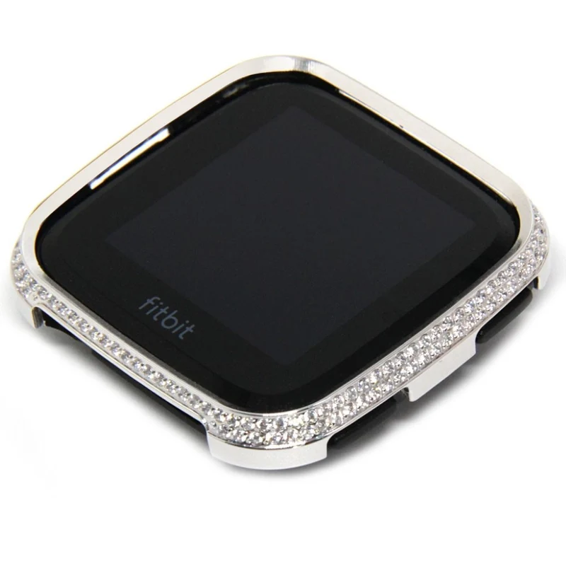 Unglaublich Schön Fitbit Versa 1 Metall und Strass Hülle