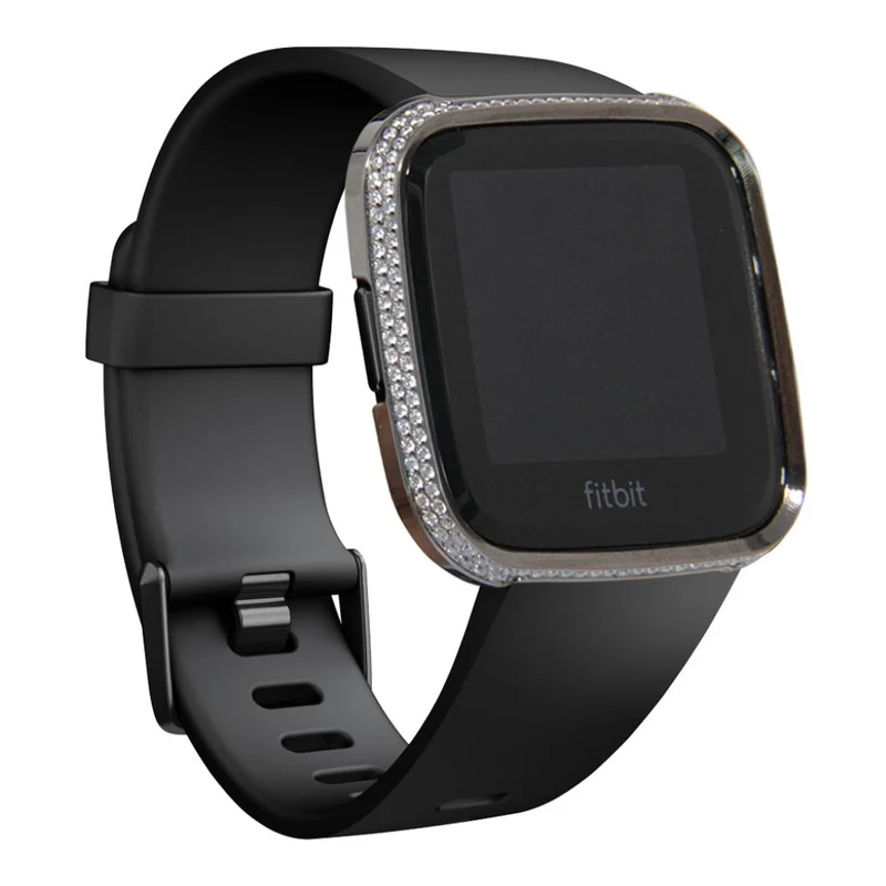 Unglaublich Schön Fitbit Versa 1 Metall und Strass Hülle
