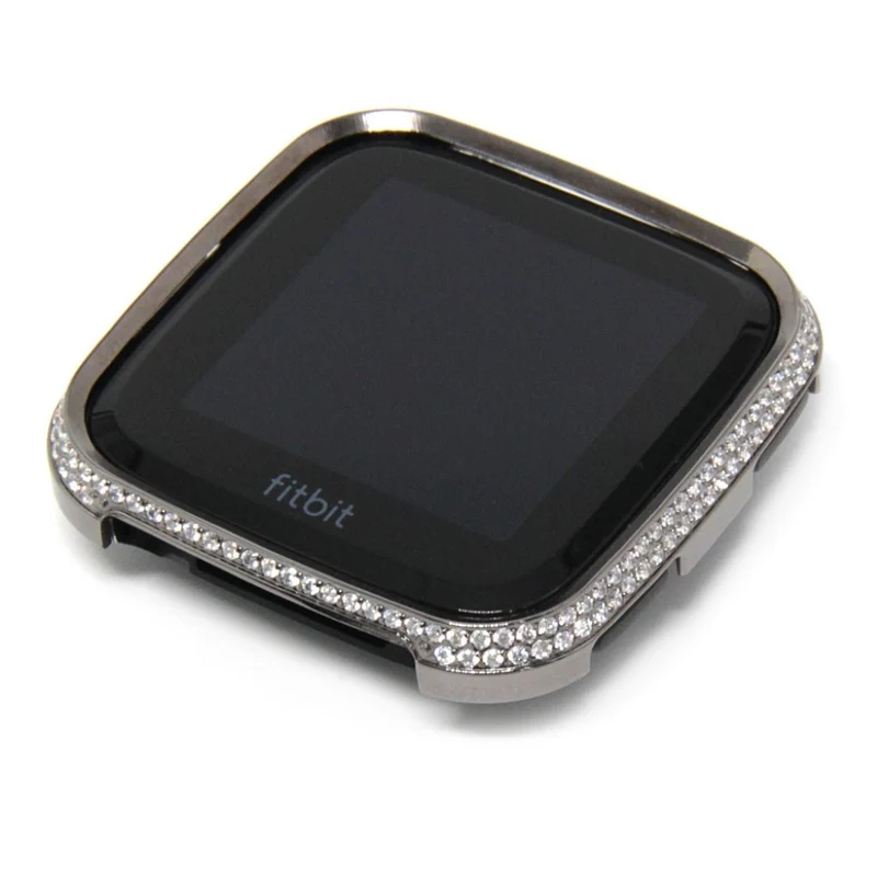 Unglaublich Schön Fitbit Versa 1 Metall und Strass Hülle