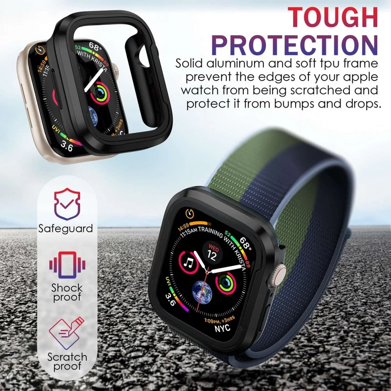 Apple Watch Series 8 (41mm) / Apple Watch Series 7 41mm Metall Universell Bumper