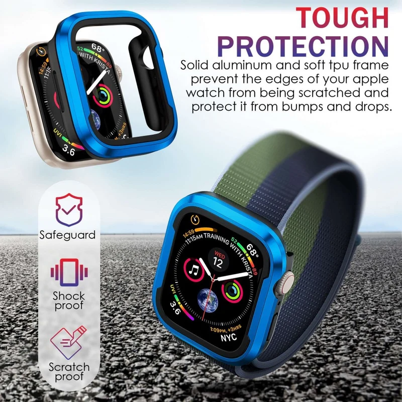 Apple Watch Series 8 (41mm) / Apple Watch Series 7 41mm Metall Universell Bumper