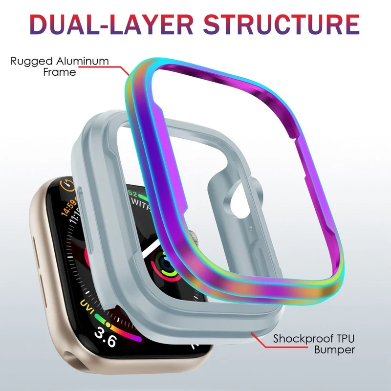 Apple Watch Series 8 (45mm) / Apple Watch Series 7 45mm Metall Universell Bumper
