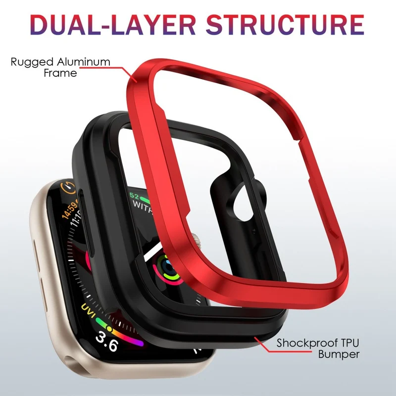 Apple Watch Series 8 (45mm) / Apple Watch Series 7 45mm Metall Universell Bumper
