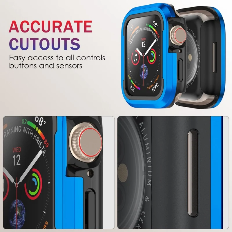 Apple Watch Series 8 (45mm) / Apple Watch Series 7 45mm Metall Universell Bumper