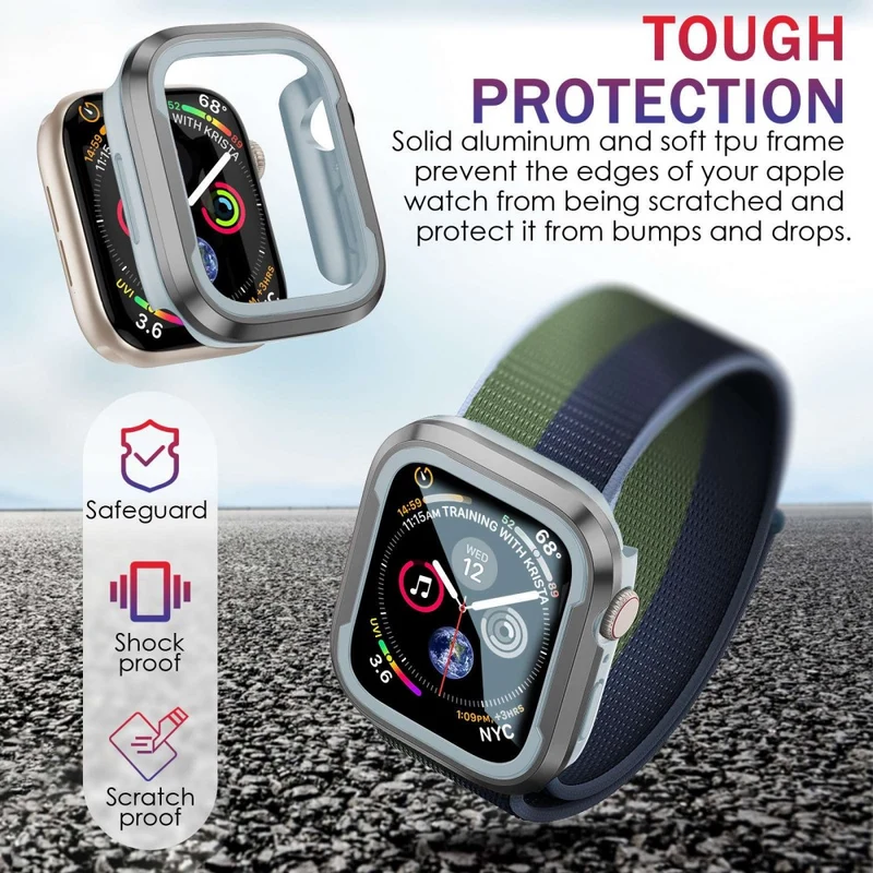 Apple Watch Series 8 (45mm) / Apple Watch Series 7 45mm Metall Universell Bumper