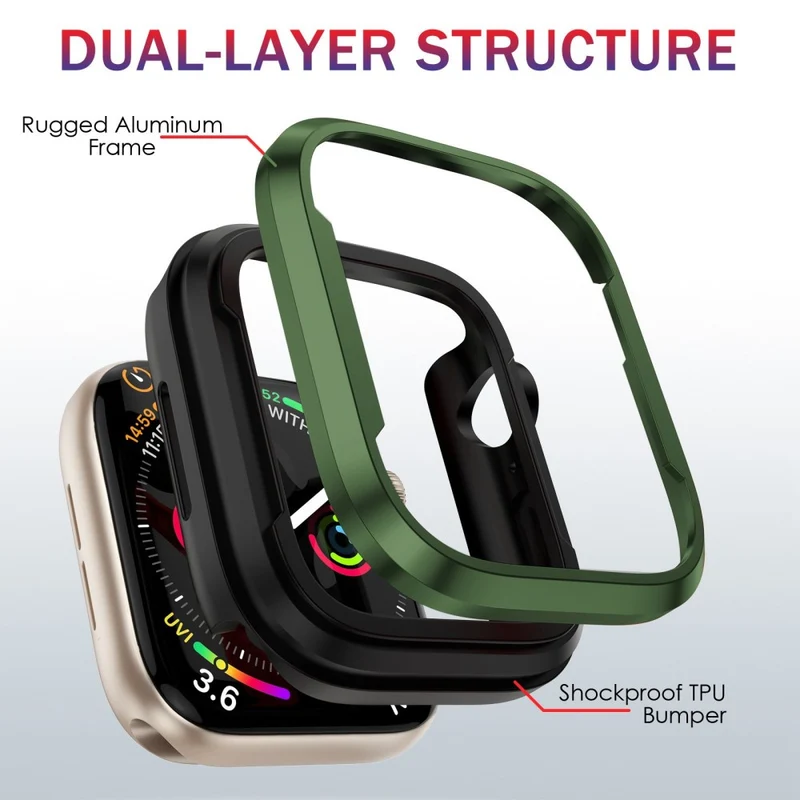 Apple Watch Series 8 (45mm) / Apple Watch Series 7 45mm Metall Universell Bumper