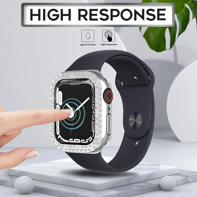 Auffallend Modisch Apple Smartwatch Plastik und Strass Hülle