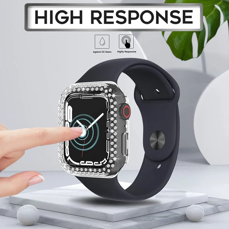 Auffallend Modisch Apple Smartwatch Plastik und Strass Hülle