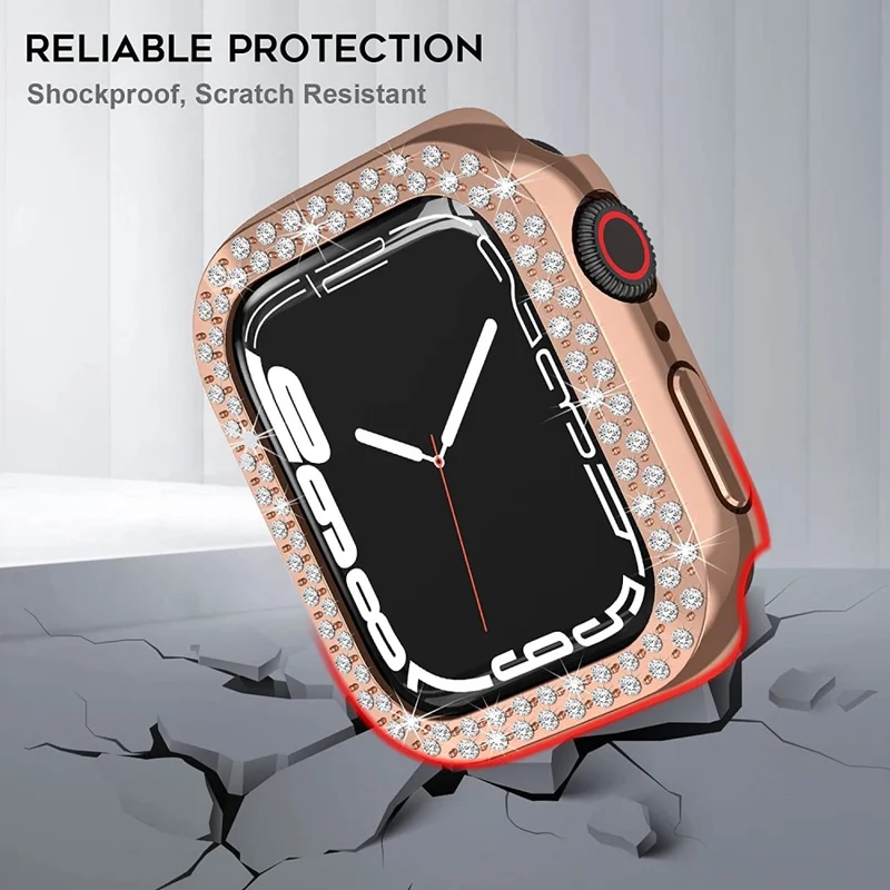 Auffallend Modisch Apple Smartwatch Plastik und Strass Hülle