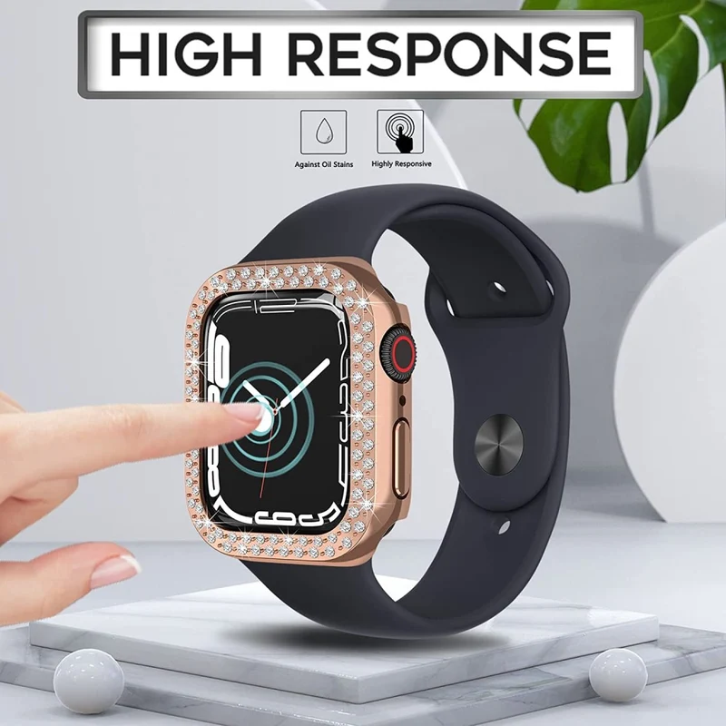 Auffallend Modisch Apple Smartwatch Plastik und Strass Hülle