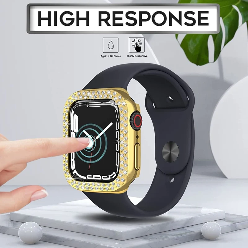 Auffallend Modisch Apple Smartwatch Plastik und Strass Hülle