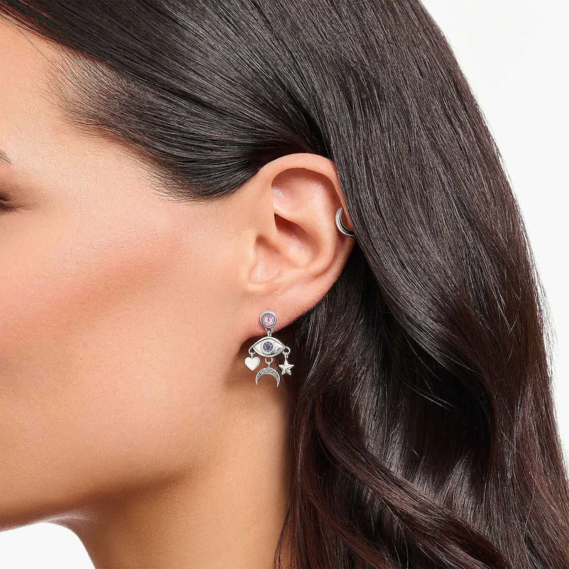 Ohrhänger Auge in 3D und verschiedenen Anhängern - Thomas Sabo Modell: H2272-643-7
