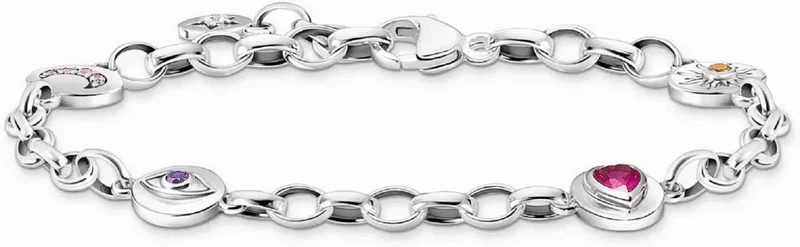 Gliederarmband mit verschiedenen Anhängern - Thomas Sabo Modell: A2138-640-7