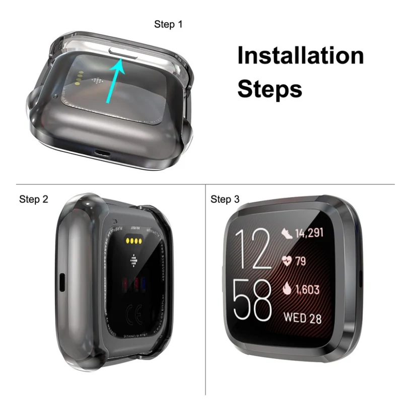Mega Modisch Fitbit Versa 2 Silikon / TPU Hülle