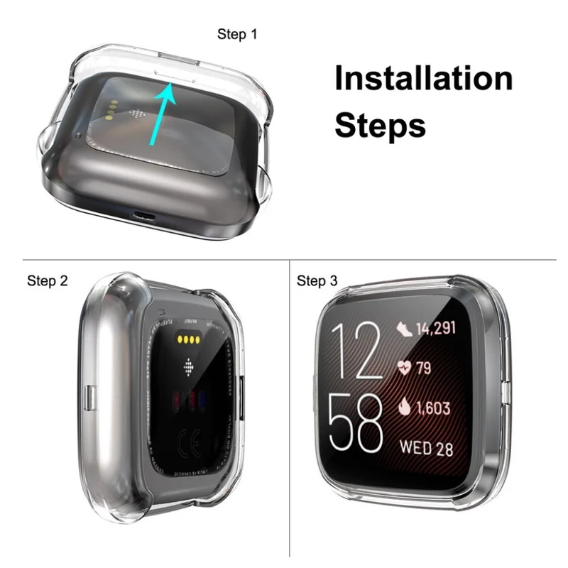 Mega Modisch Fitbit Versa 2 Silikon / TPU Hülle