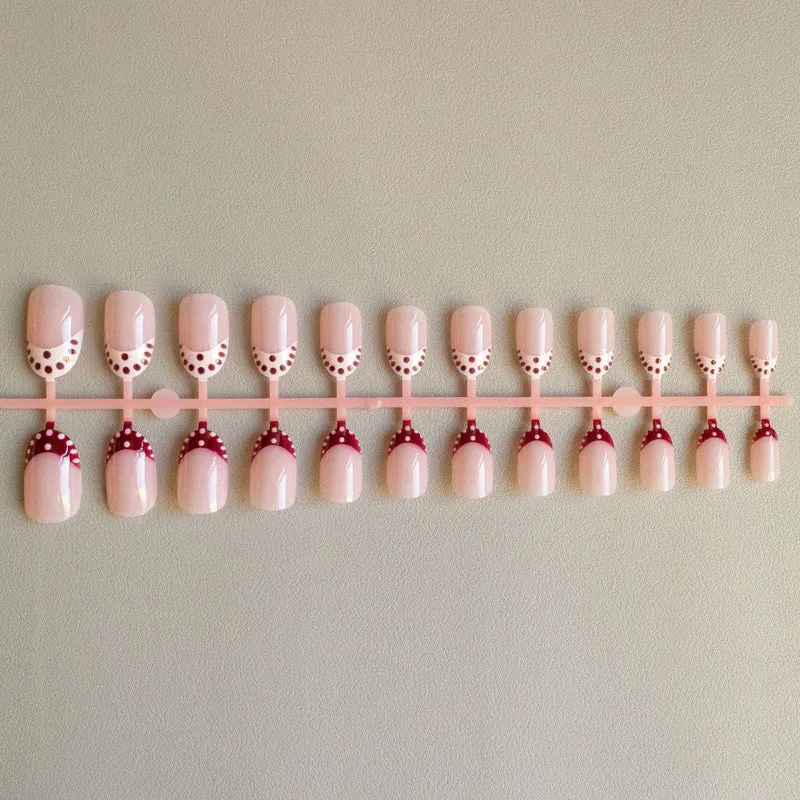 Kreatives French Tip Nagelkunst-Set