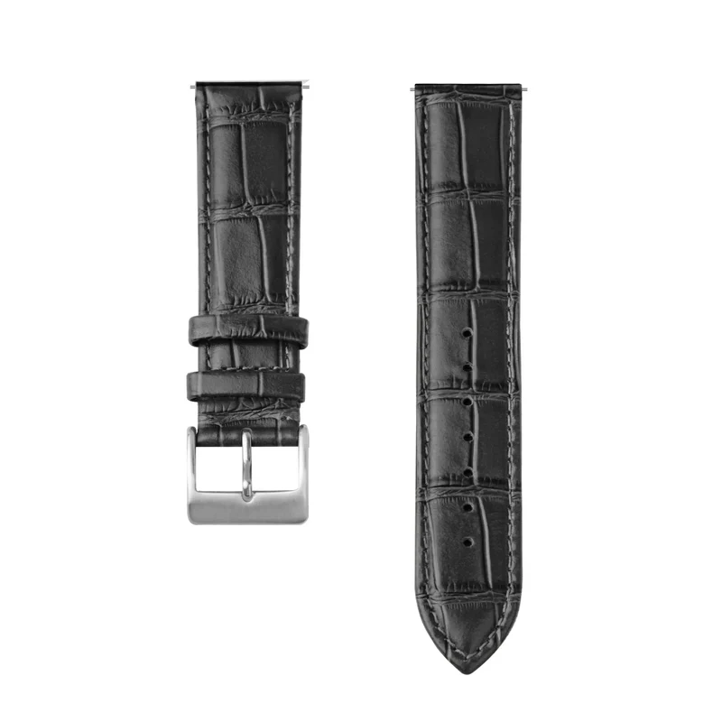 Xiaomi Watch S5 Lederarmband Krokodillederoptik (Schwarz)