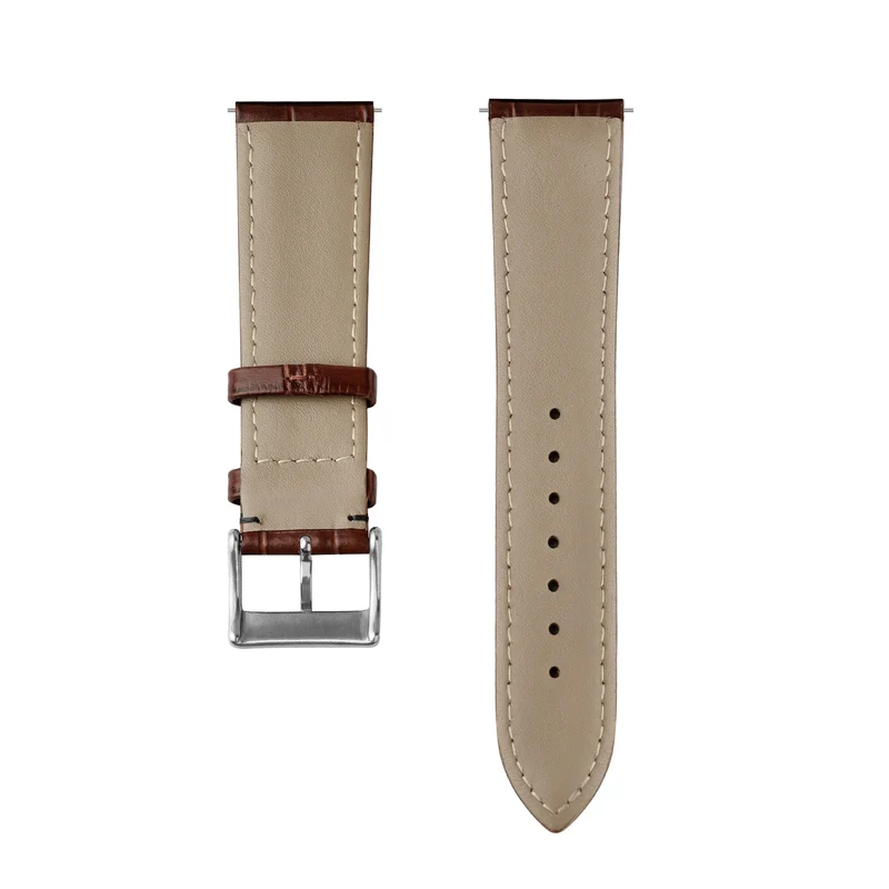 Xiaomi Watch S5 Lederarmband Krokodilleder (Braun)