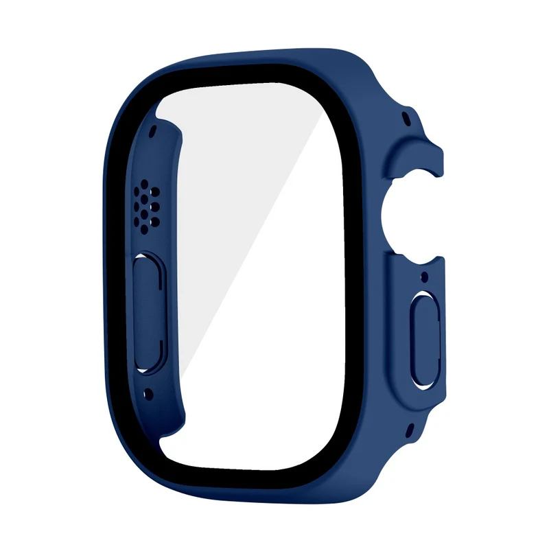 Absolut Modisch Apple Watch Ultra Hülle mit Displayschutz in Plastik und Gehärtetes Glas