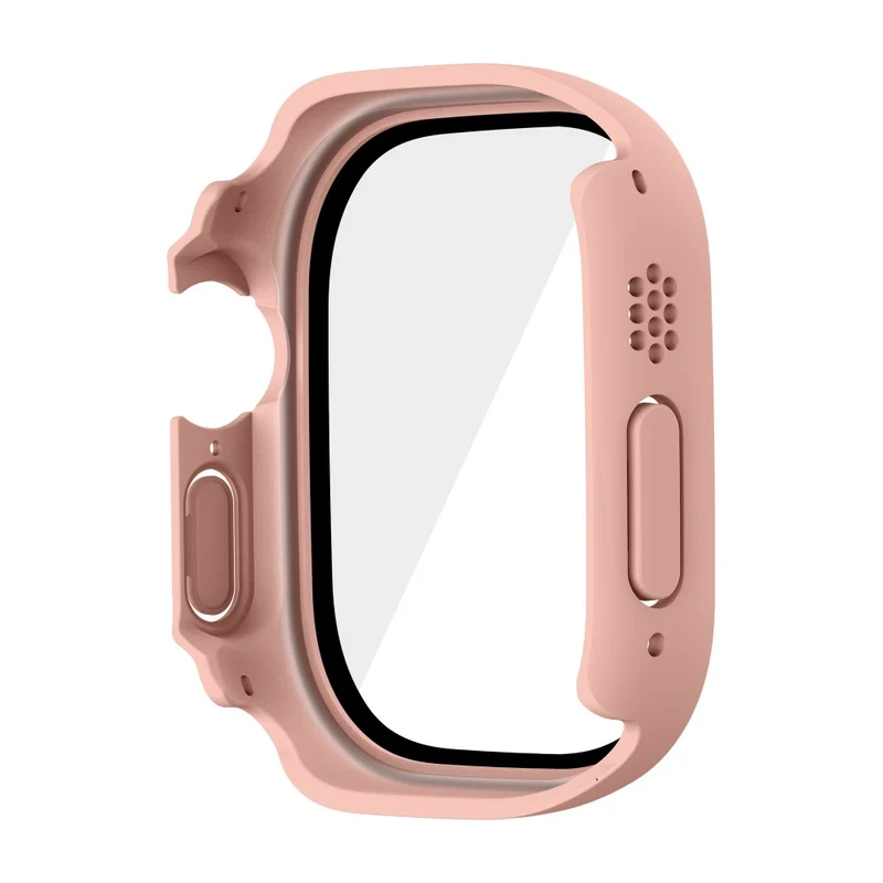 Absolut Modisch Apple Watch Ultra Hülle mit Displayschutz in Plastik und Gehärtetes Glas