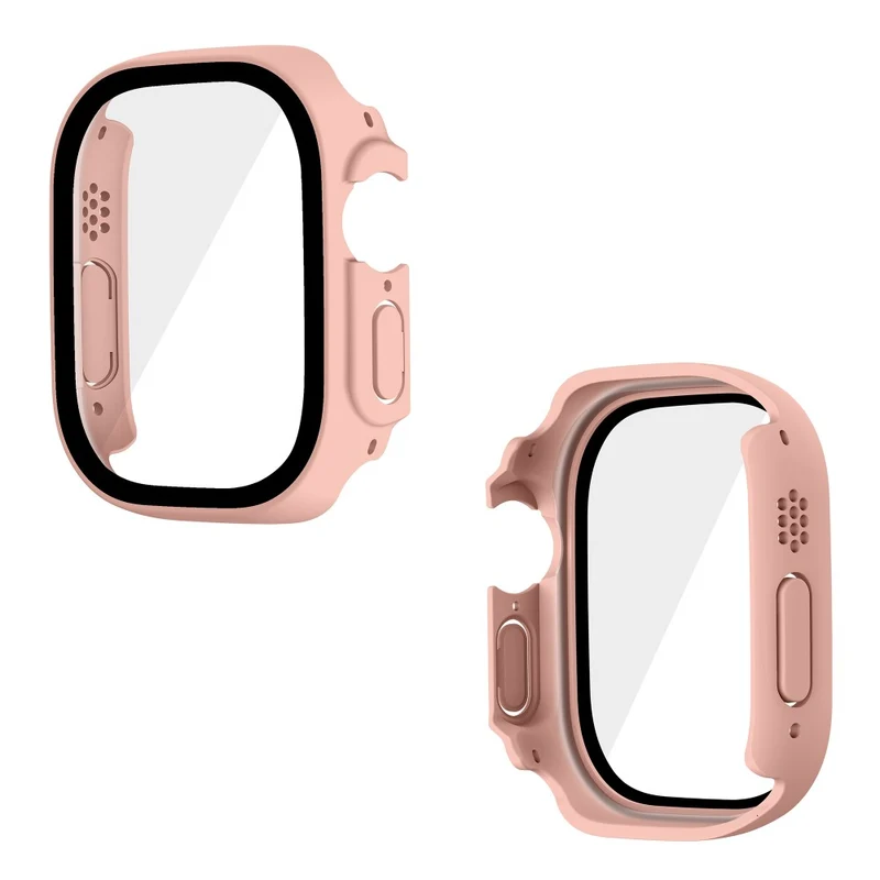 Absolut Modisch Apple Watch Ultra Hülle mit Displayschutz in Plastik und Gehärtetes Glas