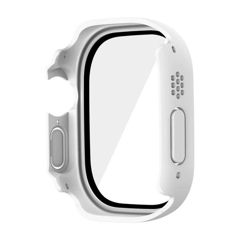 Absolut Modisch Apple Watch Ultra Hülle mit Displayschutz in Plastik und Gehärtetes Glas