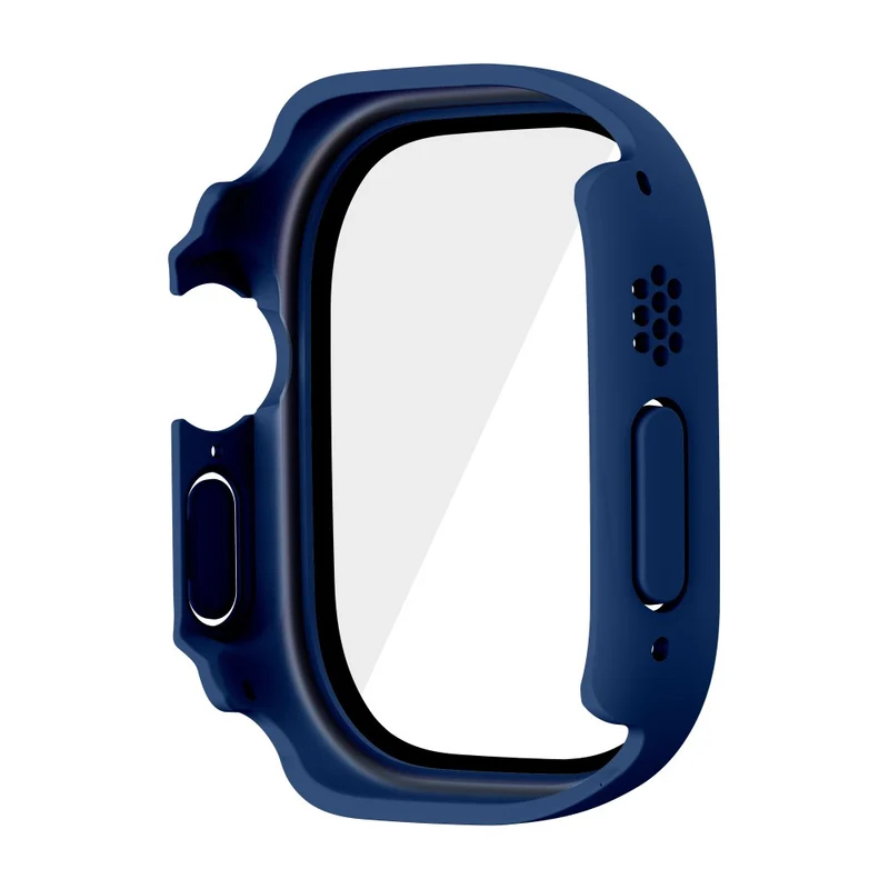 Absolut Modisch Apple Watch Ultra Hülle mit Displayschutz in Plastik und Gehärtetes Glas