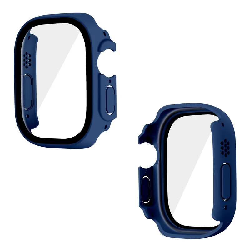 Absolut Modisch Apple Watch Ultra Hülle mit Displayschutz in Plastik und Gehärtetes Glas