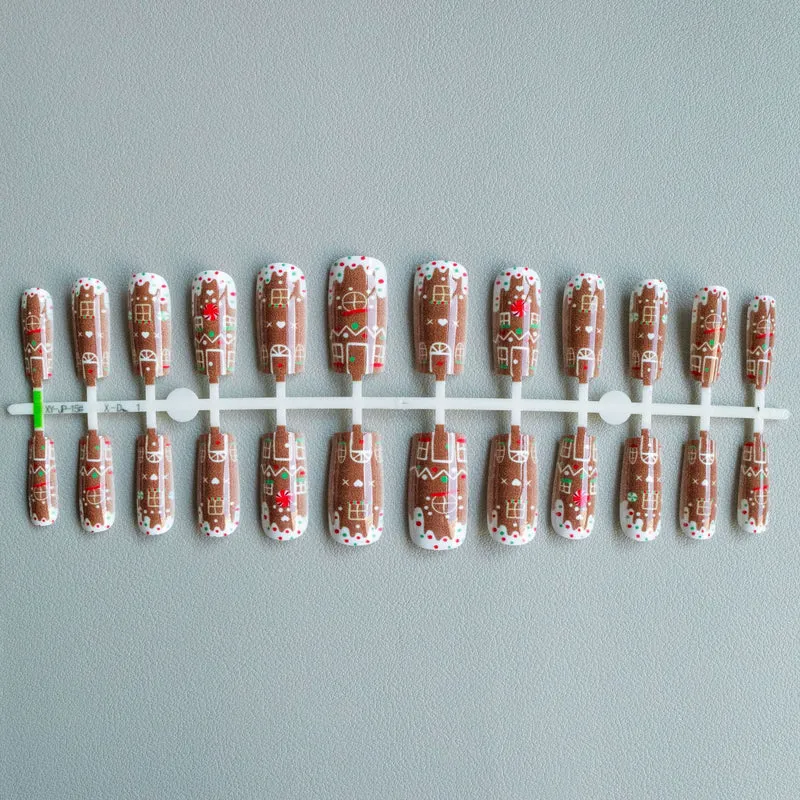 Festliches Lebkuchen-Nagelkunst-Kit