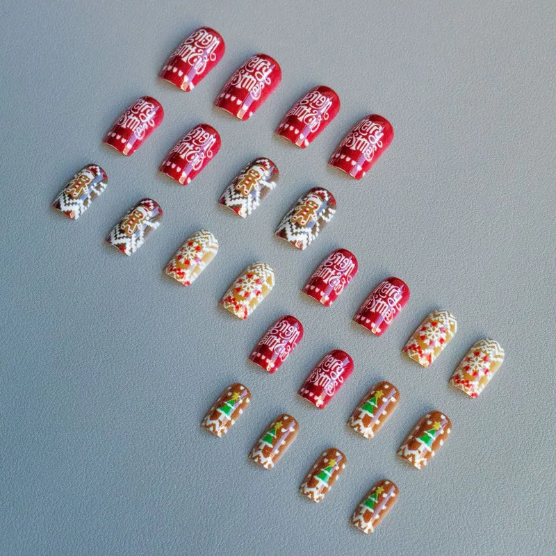 Festliches weihnachtliches Nail Art Set