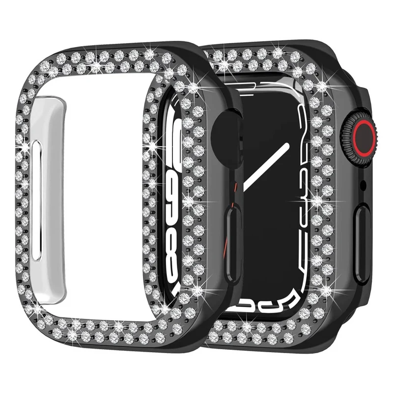 Auffallend Nett Apple Smartwatch Plastik und Strass Hülle