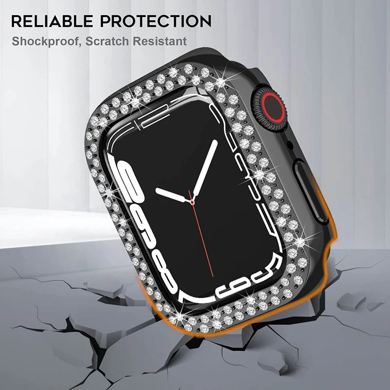 Auffallend Nett Apple Smartwatch Plastik und Strass Hülle