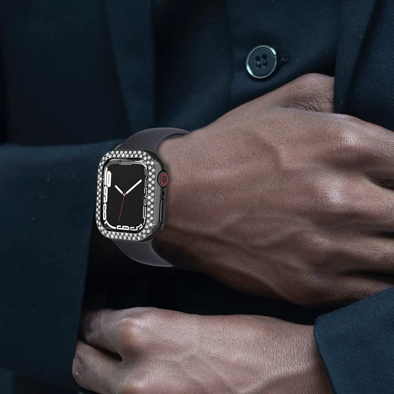 Auffallend Nett Apple Smartwatch Plastik und Strass Hülle