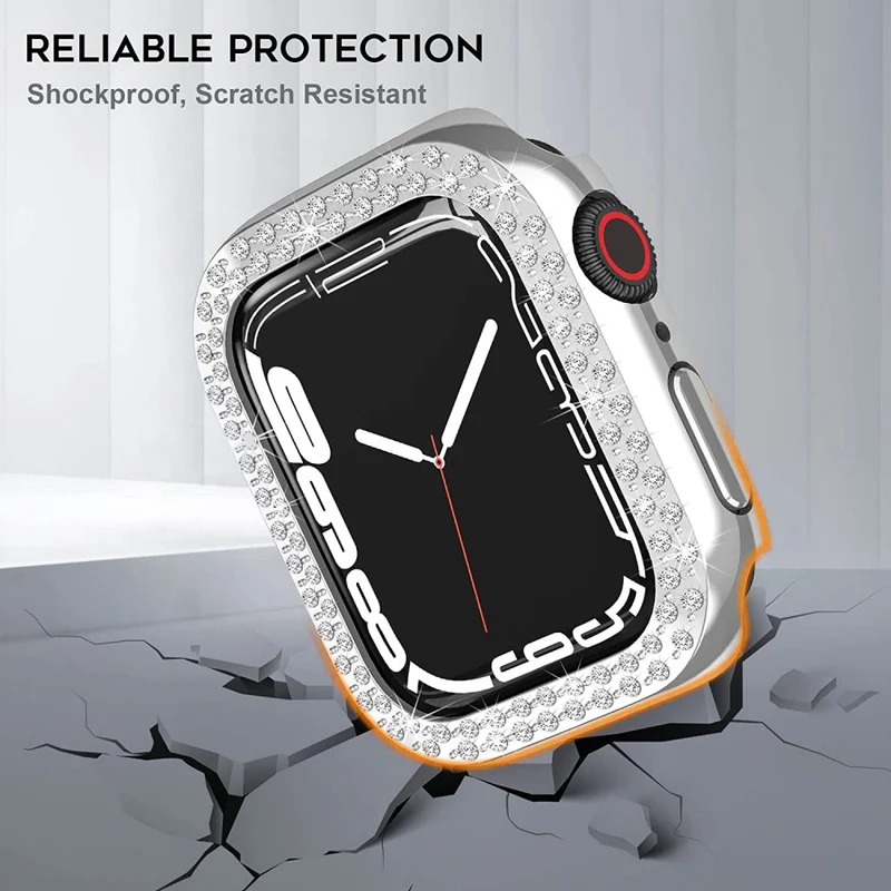Auffallend Nett Apple Smartwatch Plastik und Strass Hülle