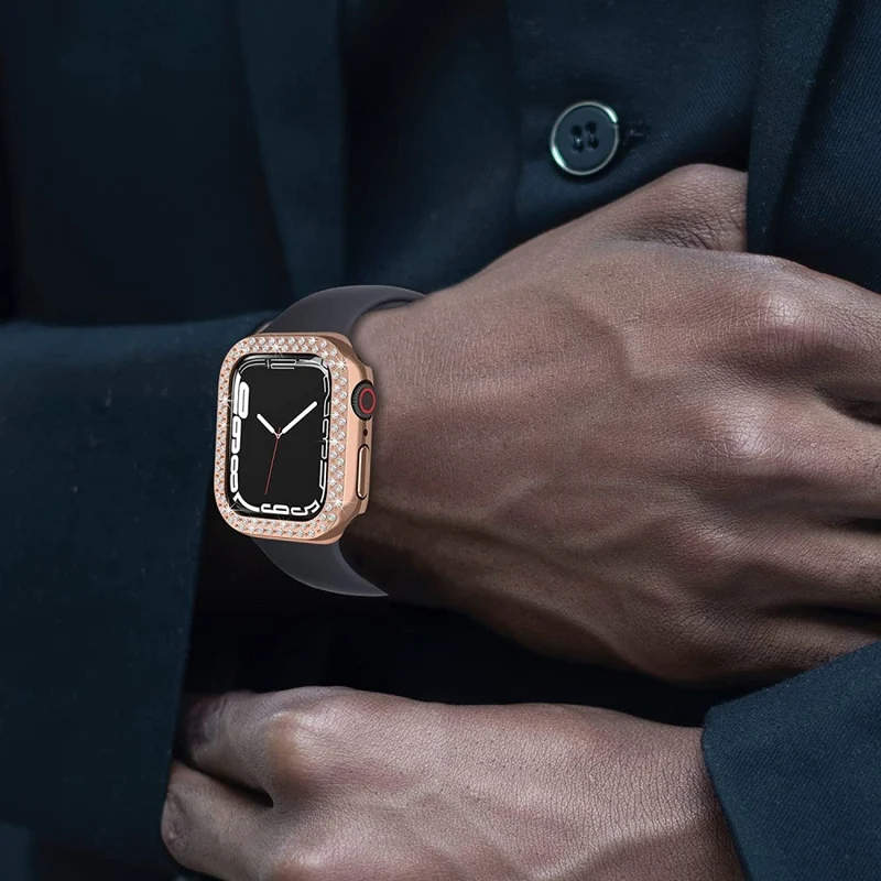 Auffallend Nett Apple Smartwatch Plastik und Strass Hülle