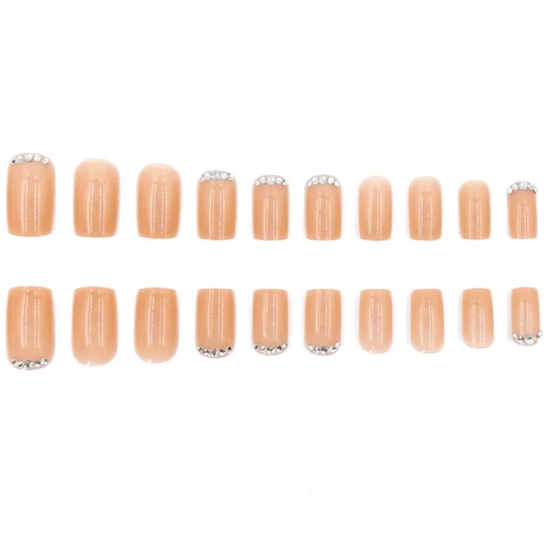 Elegantes Strass Akzent Nagelkunst Set