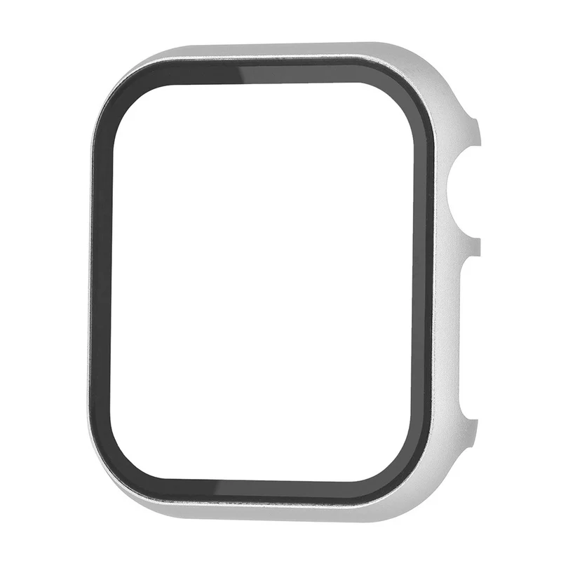 Mega Stylisch Apple Smartwatch Universell Hülle mit Displayschutz in Metall und Gehärtetes Glas