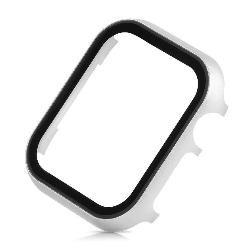Mega Stylisch Apple Smartwatch Universell Hülle mit Displayschutz in Metall und Gehärtetes Glas