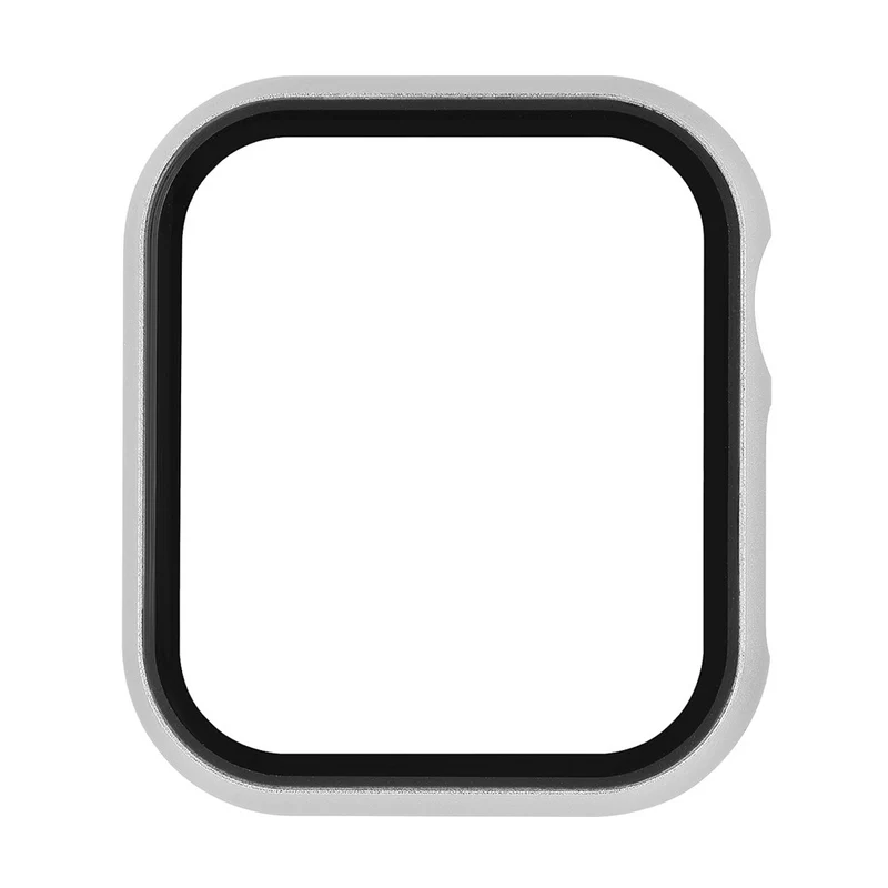 Mega Stylisch Apple Smartwatch Universell Hülle mit Displayschutz in Metall und Gehärtetes Glas