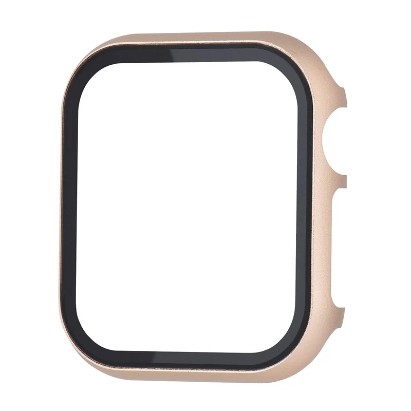 Mega Stylisch Apple Smartwatch Universell Hülle mit Displayschutz in Metall und Gehärtetes Glas