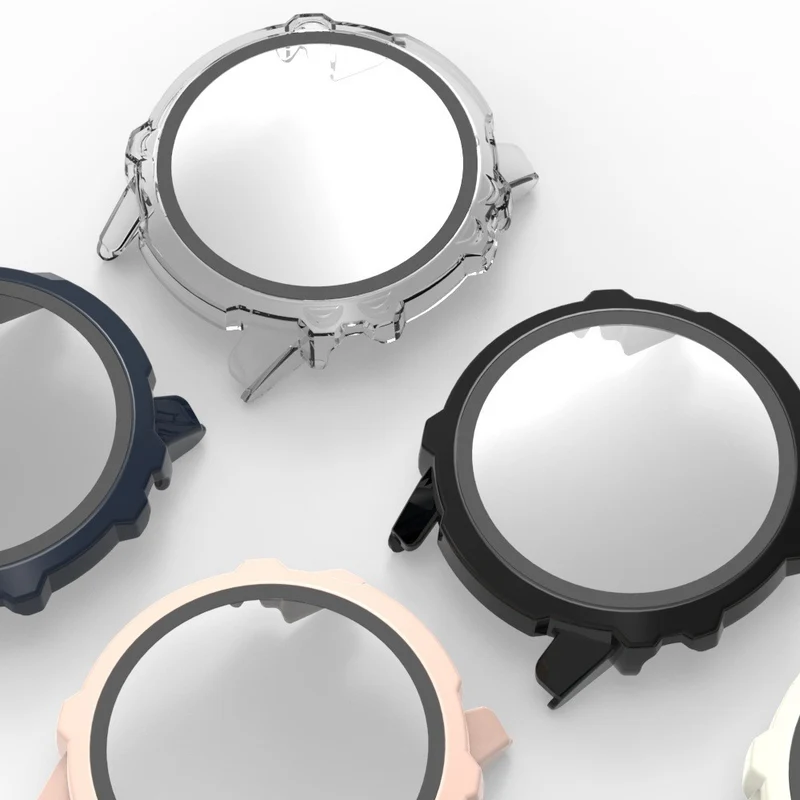 Großartig Amazfit Falcon Hülle mit Displayschutz in Plastik und Gehärtetes Glas